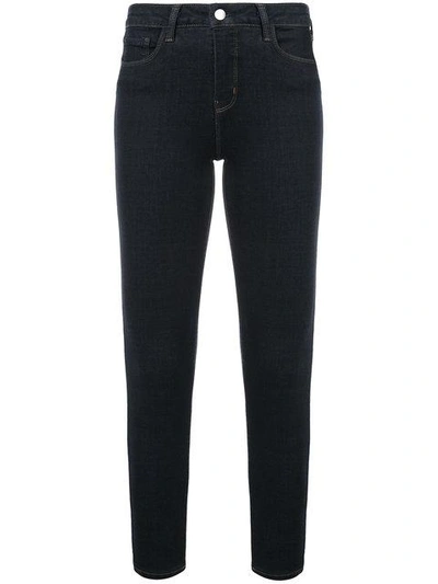 L Agence L'agence High Rise Ankle Grazer Jeans - Blue In Blue