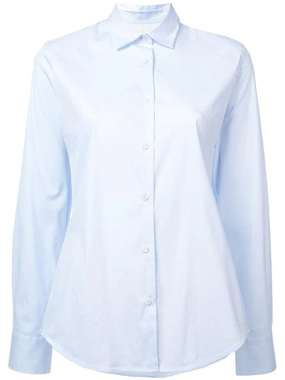 Lareida Longsleeved Boxy Shirt In Blue