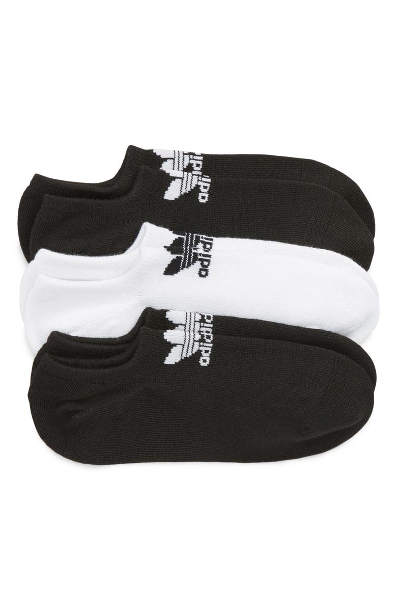 3 Pack Exercise & Fitness adidas Mens Originals No Show Socks Exercise