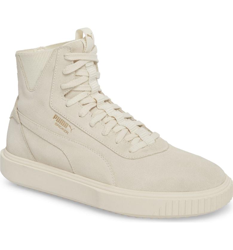 puma breaker leather all white