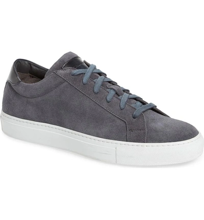 To Boot New York Knox Low Top Sneaker In Grey/ Blue Leather