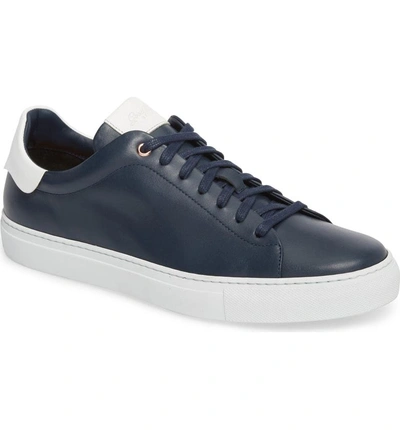 Good Man Brand Legend Low Top Sneaker In Navy / White Leather