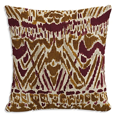 Sparrow & Wren Patterned Decorative Pillow, 18 X 18 In Kara Ikat Raspberry