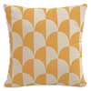 Sparrow & Wren Patterned Decorative Pillow, 18 X 18 In Scallop Stone Gold Oga