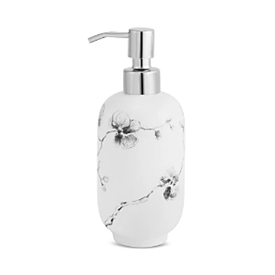 Michael Aram Orchid Porcelain Soap Dispenser In White