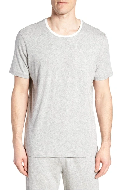Daniel Buchler Pima Cotton & Modal Crewneck T-shirt In Grey Heather