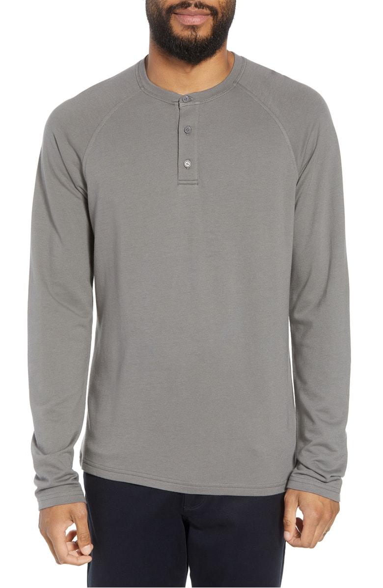 long sleeve raglan henley