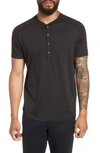 Good Man Brand Slim Fit Jersey Henley T-shirt In Black