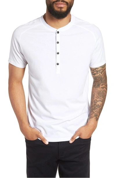 Good Man Brand Slim Fit Jersey Henley T-shirt In White