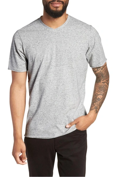 Good Man Brand Slim Fit V-neck T-shirt In Silver Heather
