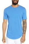 Goodlife Scallop Hem Slub Crewneck T-shirt In Regatta Blue