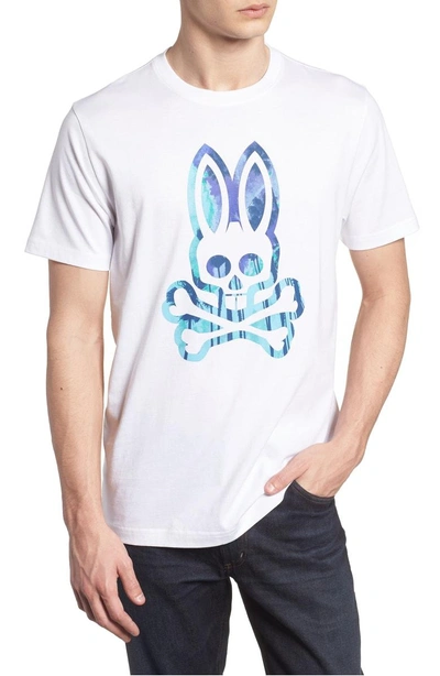 Psycho Bunny Logo Graphic T-shirt In White