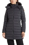 Save The Duck Dorothy Quilted Puffer Coat In Grey/black
