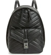 Botkier Dakota Small Quilted Leather Convertible Backpack In Black