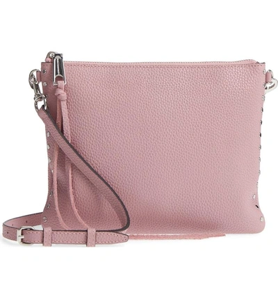 Rebecca Minkoff Jon Studded Leather Crossbody Bag - Pink In Lilac Rose