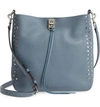 Rebecca Minkoff Small Darren Leather Feed Bag - Blue In Dusty Blue