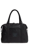 Herschel Supply Co Strand Flight Satin Duffel Bag In Black