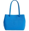 Marc Jacobs Mini Leather Logo Shopper Tote - Blue In Sapphire