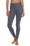 Alo Yoga Airbrush 7/8 High Waist Leggings In Anthracite Glossy