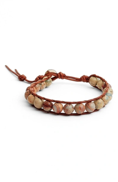 Chan Luu Single Wrap Bracelet In Aqua Terra