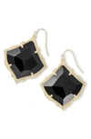 Black Opaque Glass/ Gold