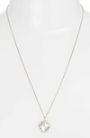 Kendra Scott Kacey Adjustable Pendant Necklace In Iridescent Glass/ Silver