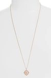 Kendra Scott Kacey Pendant Necklace In Rose Gold