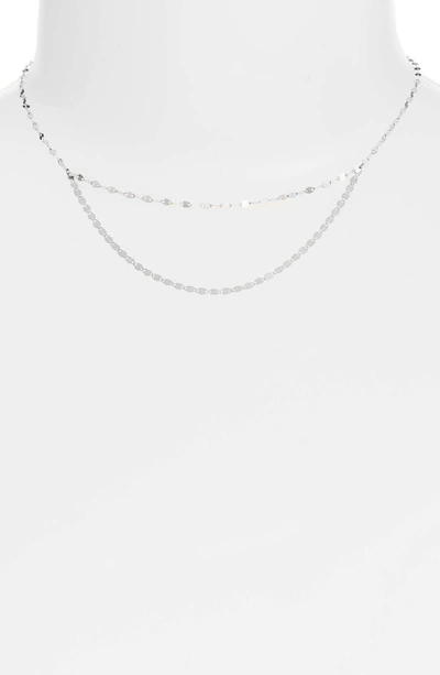 Lana Jewelry Blake Nude Duo Necklace In White Gold