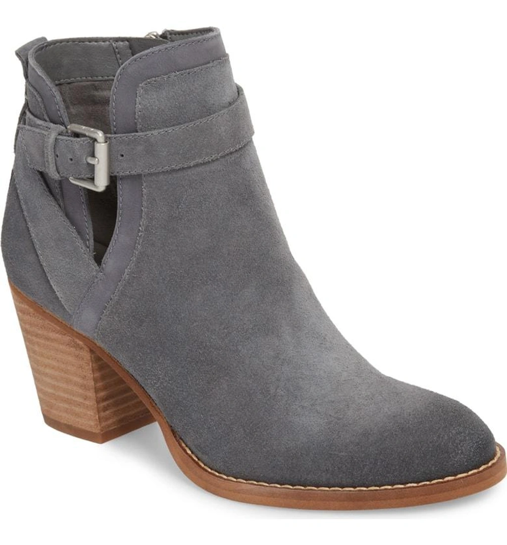 Sam Edelman Maurine Bootie In Stone Blue Suede ModeSens