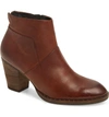 Paul Green Stella Bootie In Saddle Leather