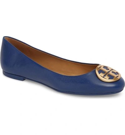 Tory Burch Benton Ballet Flat In Fresh Blueberry