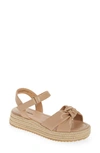 Nordstrom Kids' Bren Espadrille Wedge Sandal In Beige Pearl
