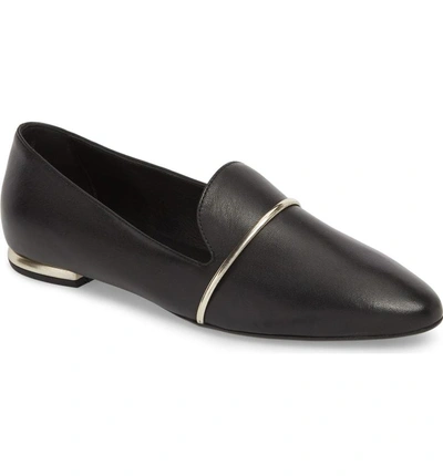 Agl Attilio Giusti Leombruni Smoking Slipper In Black Leather