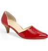 Paul Green Shey Pointy Toe Pump In Red Crinkled Patent