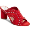 Vince Camuto Jorlyn Mule In Tomato Tango Suede