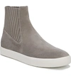 Vince Coleman High Top Sneaker In Light Wood Smoke Suede