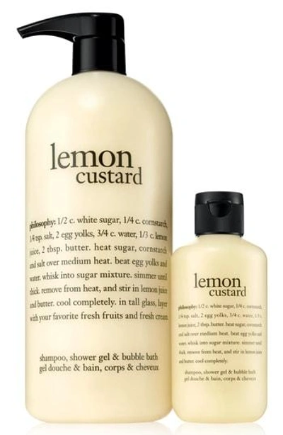 Philosophy Lemon Custard Shampoo, Shower Gel & Bubble Bath Duo (nordstrom Exclusive) ($39 Value)