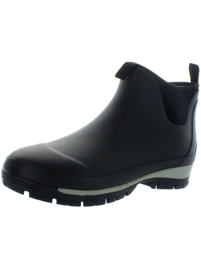 Kamik Lars Lo Mens Waterproof Ankle Rain Boots In Black
