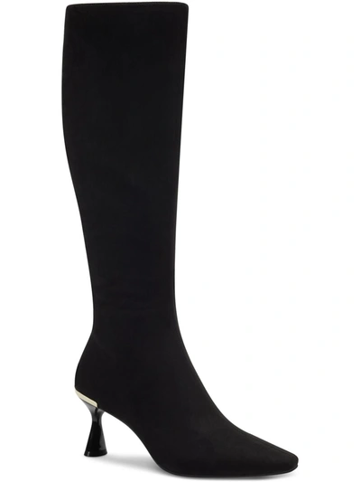 Alfani Ceceep Womens Pointed Toe Heels Knee-high Boots In Black
