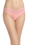 Natori Bliss Perfection Thong In Pink Lemonade