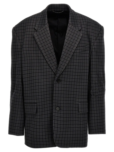 Balenciaga Tailored Blazer Jackets In Grey