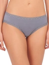 Natori Bliss Cotton Girl Briefs In Quicksilver