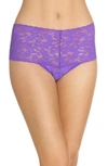 Hanky Panky Retro High Waist Thong In Royal Purple