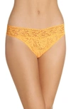 Hanky Panky Regular Rise Lace Thong In Sunset Glow