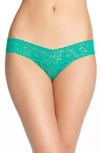 Hanky Panky Low Rise Thong In Malachite