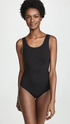 Yummie Ruby Seamlessly Shaped Thong Bodysuit In Black