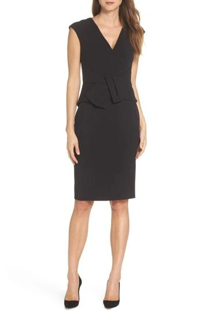 Vince Camuto Bow Sheath Dress In Black