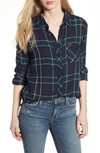 Rails Hunter Plaid Shirt In Midnight Forest White