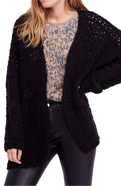 Free People Saturday Morning Cardigan In Black