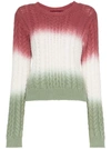 Sies Marjan Britta Cotton Cable Knit Jumper In Multi